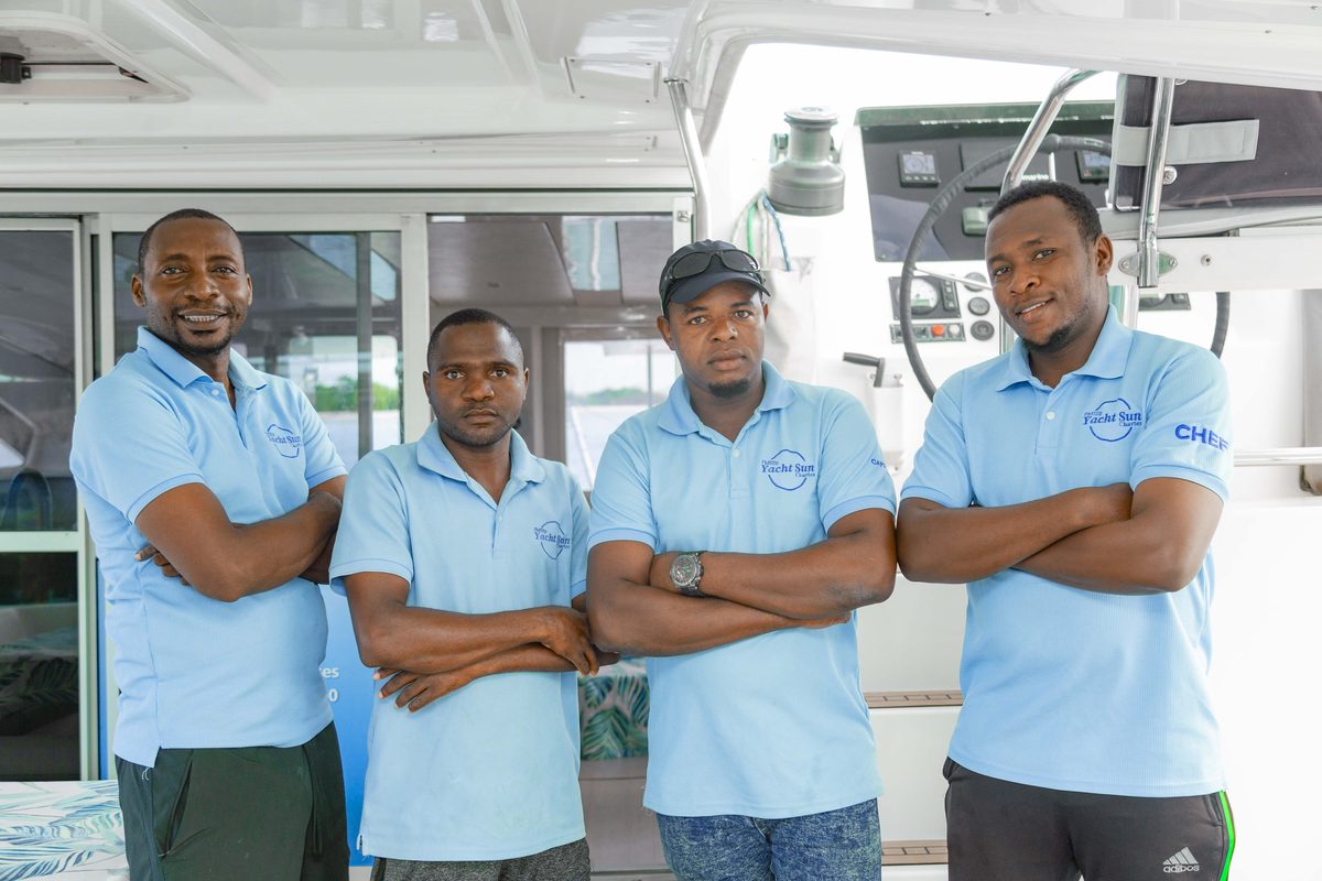 Yachtsun crew in Zanzibar: skippers, chefs and deckhands